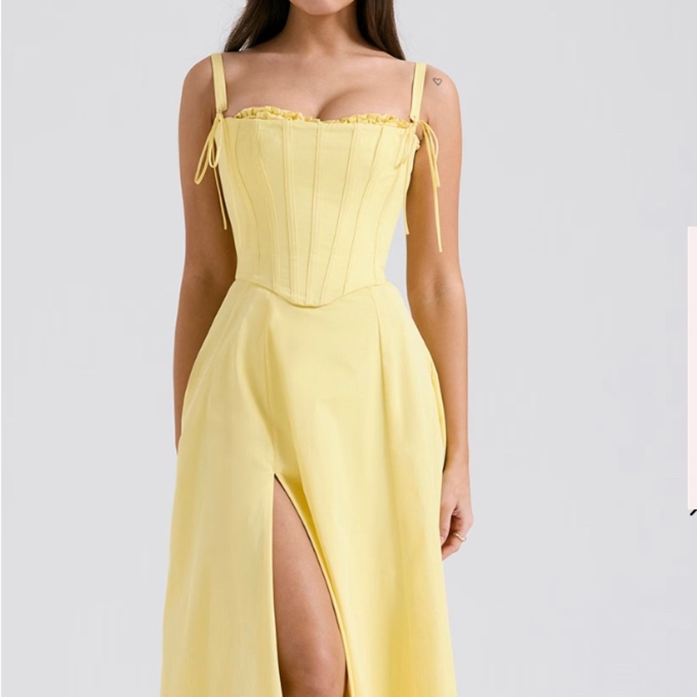 House of CB 'Clarabelle' Sunshine Cotton Midi Dress NWT